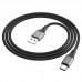 Кабель Hoco X86 Type-C Spear silicone charging data cable Black