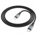Кабель Hoco X86 Type-C to Type-C Spear 60W silicone charging data cable Black