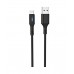 Кабель Hoco U79 Admirable smart power off charging data cable for Micro Black