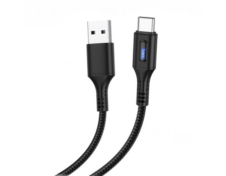 Кабель Hoco U79 Admirable smart power off charging data cable for Type-C Black