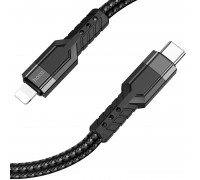Кабель Hoco U110 iP PD charging data cable Black