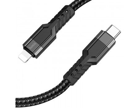 Кабель Hoco U110 iP PD charging data cable Black