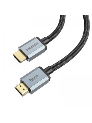 Адаптер Hoco US03 HDTV 2.0 Male to Male 4K HD data cable ( L-2M ) Black
