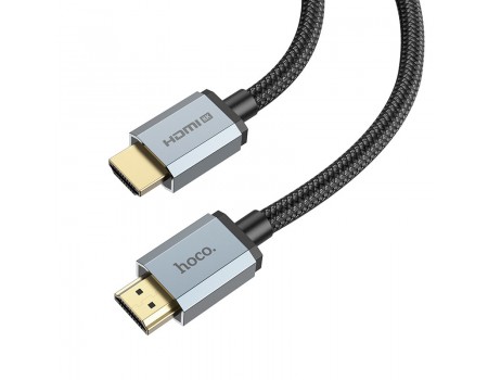 Адаптер Hoco US03 HDTV 2.0 Male to Male 4K HD data cable ( L-2M ) Black