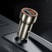 АЗП Hoco Z46A Blue whale PD20W + QC3.0 car charger Metal Gray