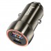 АЗП Hoco Z46A Blue whale PD20W + QC3.0 car charger Metal Gray