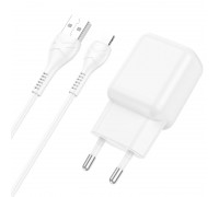 МЗП Hoco C96A single port charger set ( iP ) ( EU ) White