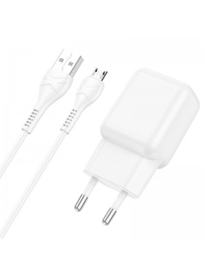 СЗУ Hoco C96A single port charger set ( Microsoft ) ( EU ) White