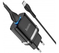 МЗП Hoco N1 Ardent single port charger set ( for Type-C ) ( EU ) Black