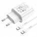 Сетевое зарядное устройство Hoco N22 Jetta PD25W charger set(Type-C to Type-C)(EU) White