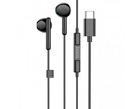 Навушники Hoco M93 Type-C Joy wire-controlled digital earphones with microphone Black