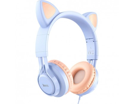 Навушники Hoco W36 Cat ear headphones with mic Dream Blue