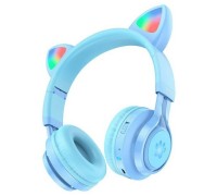 Наушники Bluetooth Hoco W39 Cat ear kids BT headphones Blue