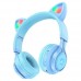 Наушники Bluetooth Hoco W39 Cat ear kids BT headphones Blue