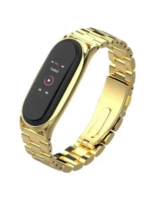 Ремешок Steel Strap Mi Band 7 Gold (04)