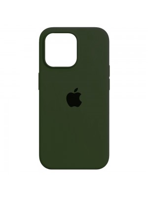 Чехол Silicone Case Full Cover iPhone 13 mini Copy Dark Olive (35)