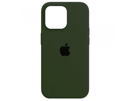 Чехол Silicone Case Full Cover iPhone 13 mini Copy Dark Olive (35)