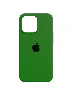 Чехол Silicone Case Full Cover iPhone 14 Copy Army Green (45)