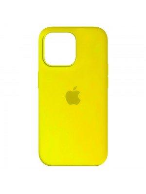 Чехол Silicone Case Full Cover iPhone 14 Copy Canary Yellow (50)