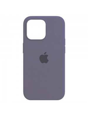 Чехол Silicone Case Full Cover iPhone 14 Copy Lavender Grey (28)