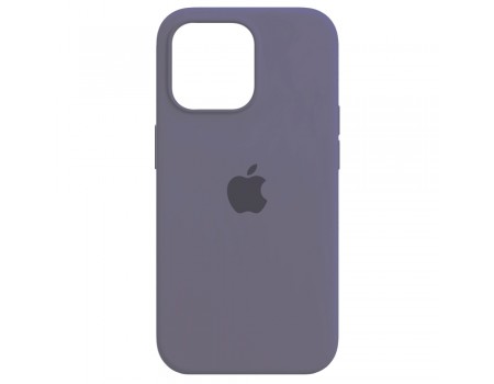 Чехол Silicone Case Full Cover iPhone 14 Copy Lavender Grey (28)