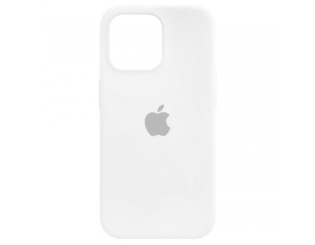 Чехол Silicone Case Full Cover iPhone 14 Copy White (9)