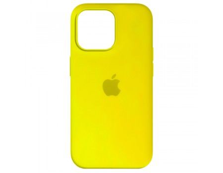 Чехол Silicone Case Full Cover iPhone 14 Plus Copy Canary Yellow (50)