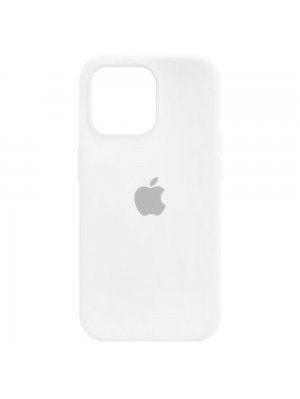 Чехол Silicone Case Full Cover iPhone 14 Plus Copy White (9)