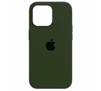 Чехол Silicone Case Full Cover iPhone 14 Pro Copy Dark Olive (35)