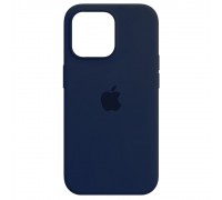 Чехол Silicone Case Full Cover iPhone 14 Pro Copy Navy Blue (20)