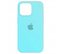 Чехол Silicone Case Full Cover iPhone 14 Pro Copy Sea Blue (21)