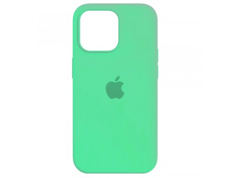 Чехол Silicone Case Full Cover iPhone 14 Pro Max Copy Spearmint (47)