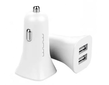 Автомобильное зарядное устройство WUW C140 2USB 2.4A Car charger White