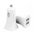 Автомобильное зарядное устройство WUW C140 2USB 2.4A Car charger White