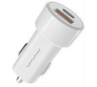 Автомобильное зарядное устройство WUW C139 USB &amp; Type-C port 2.4A car charger White