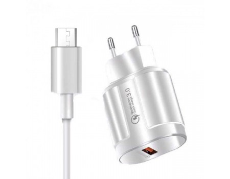 Сетевое зарядное устройство WUW T42 Micro USB White