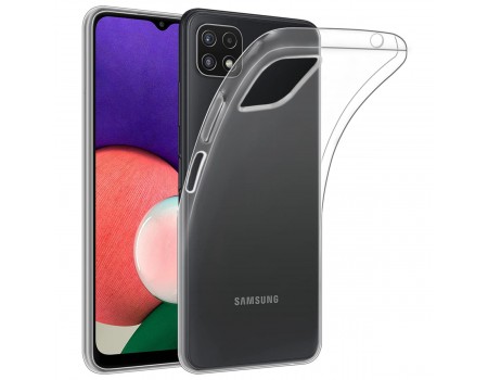 Чехол Silicone Case WS Samsung A22 5G Прозрачный