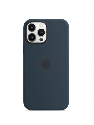 Чехол Silicone Case with MagSafe &amp; SplashScreen iPhone 13 Pro Max Midnight