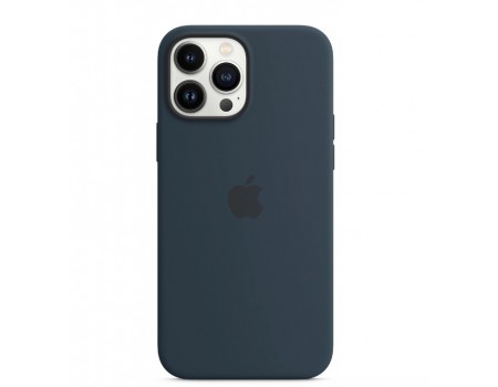 Чехол Silicone Case with MagSafe &amp; SplashScreen iPhone 13 Pro Max Midnight