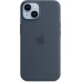 Чехол Silicone Case with MagSafe (без анимации) iPhone 14 Plus Storm Blue