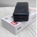 Power Bank XO PR189 fast charge light display PD20W + QC22.5W 30000mAh Black
