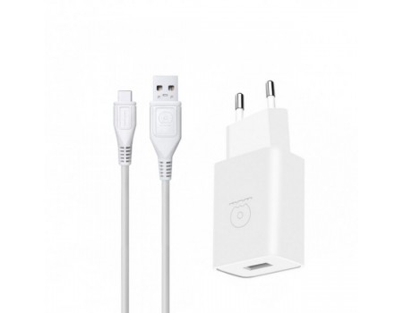 МЗП WUW T28 2.4A USB with Type-C Cable White