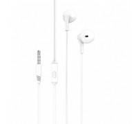 Навушники XO EP39 3.5mm Half In-ear Earphone 1.15M White