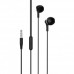 Наушники XO EP39  3.5mm Half  In-ear Earphone 1.15M Black