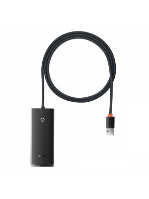 USB-Хаб Baseus Lite Series 4-in-1 (USB-A to USB 3.0*4) (1m) black