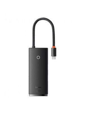 USB-Хаб Baseus Lite Series 5-in-1 (Type-C to HDMI + 3xUSB 3.0 + PD) black