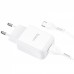 Зарядное устройство Hoco N2 Vigour (1 USB) + Кабель Type-C white