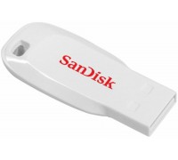 Flash SanDisk USB 2.0 Cruzer Blade 16Gb White