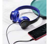 Навушники BOROFONE BO5 Star sound wired headphones Blue