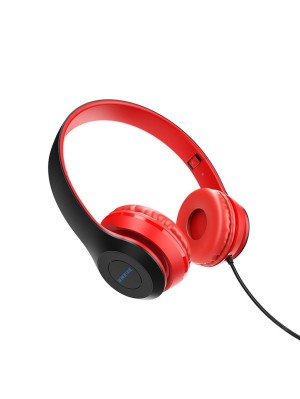 Наушники BOROFONE BO5 Star sound wired headphones Red